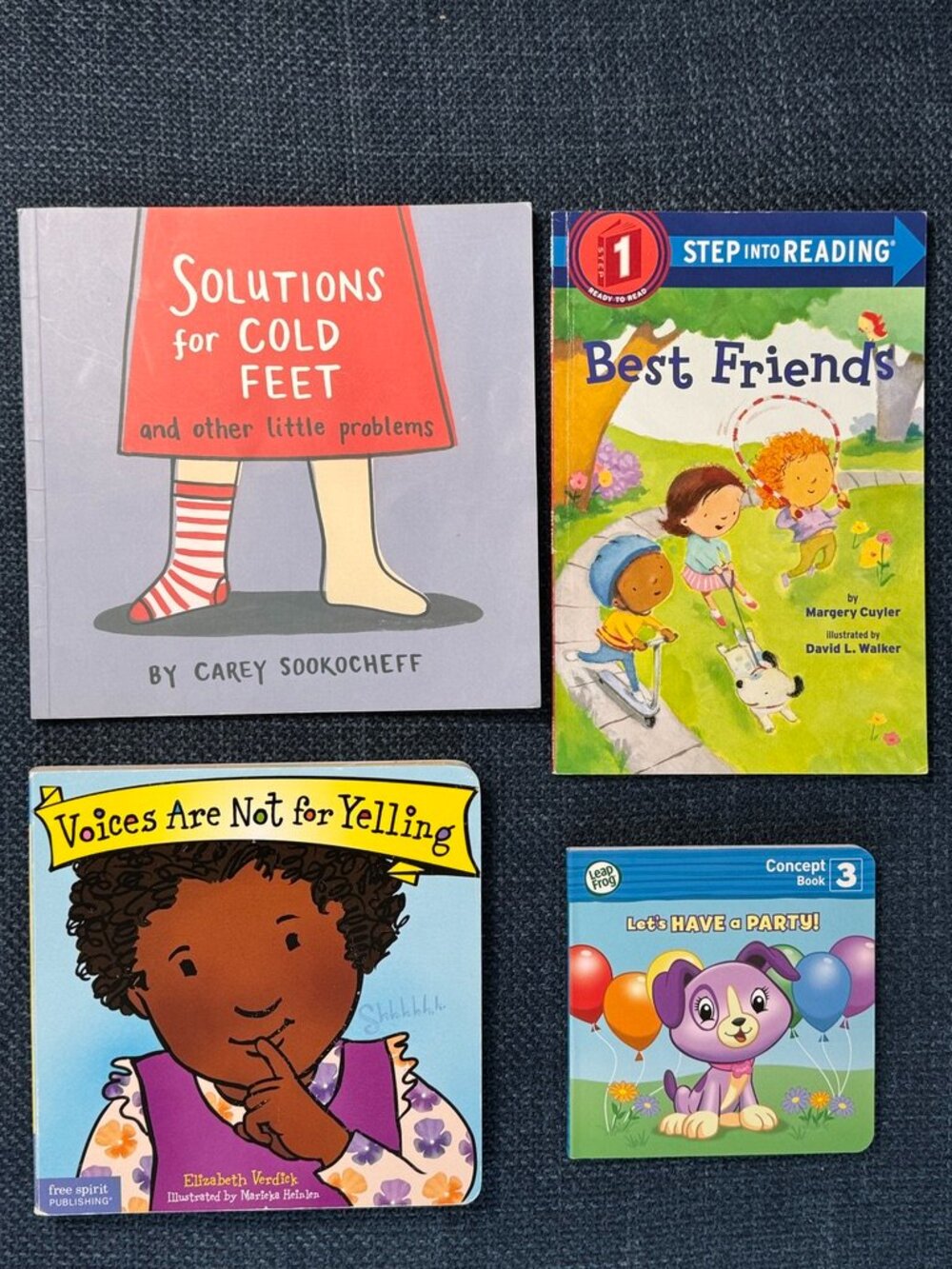 Preschool Book Lot (4) Board + Soft Cover Illustrated Learning